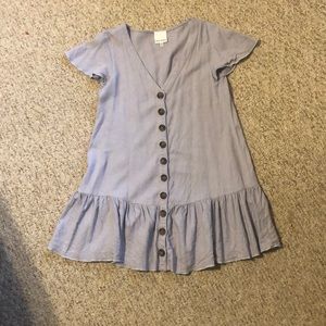 Skylar Madison blue button dress